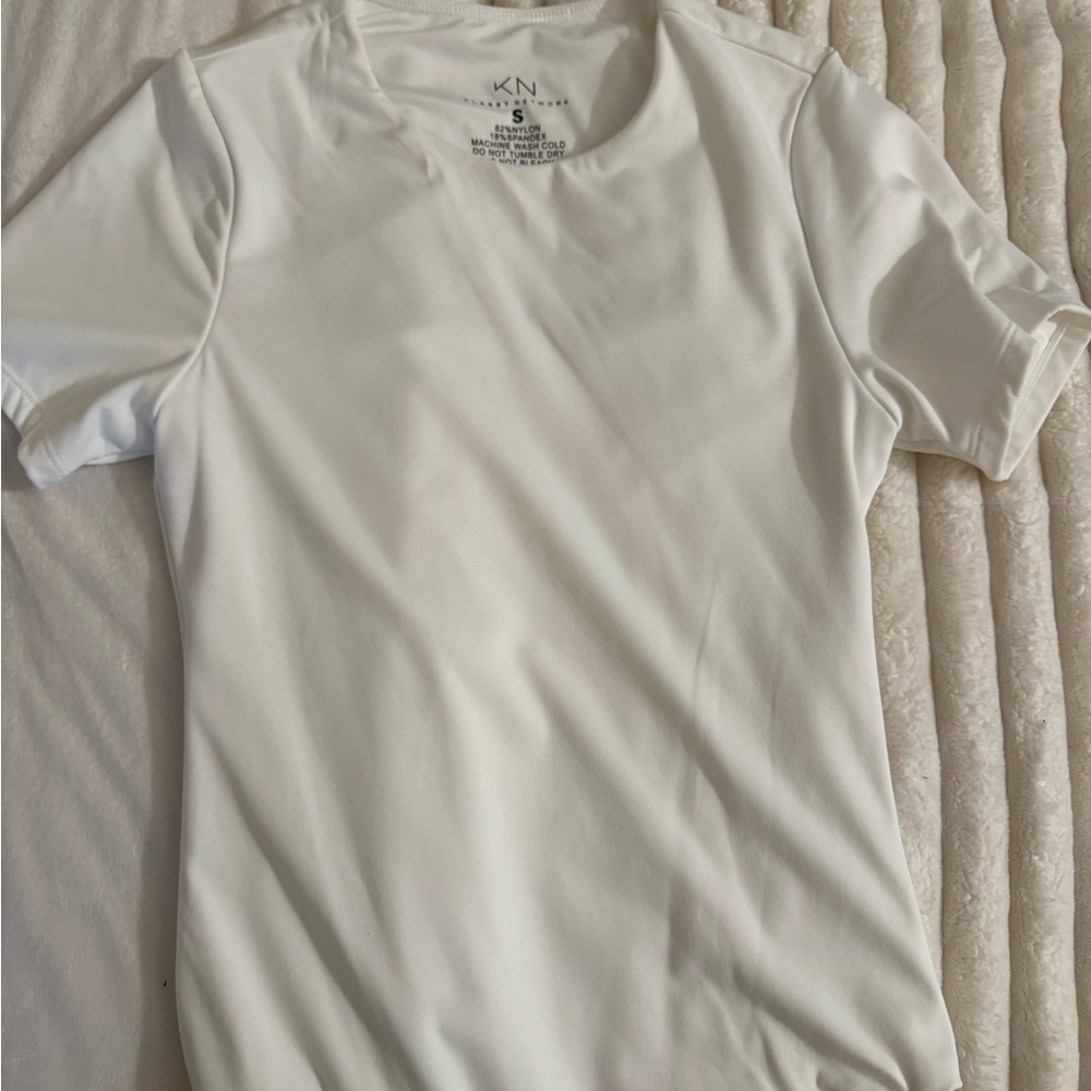 Plain White Short Sleeve Bodysuit